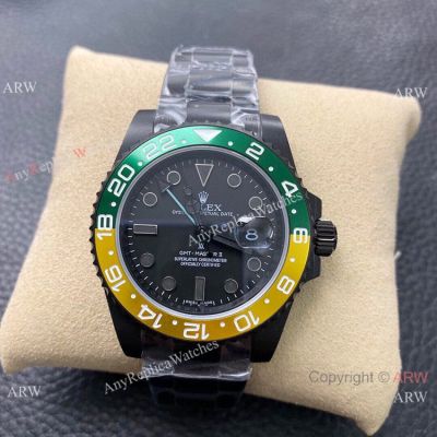KS Factory Swiss Rolex GMT Master II Swiss ETA Watch Green&Yellow Ceramic